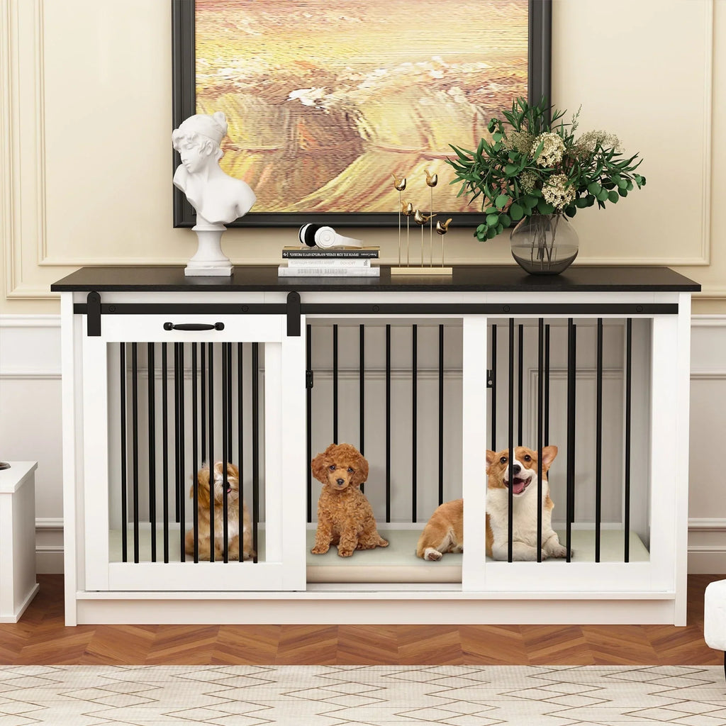 Tierresidenz mit Eisenrohrverstärkung, stilvolle und robuste Hundebox