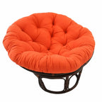 Poltrona papasan Bali in rattan da 42 pollici con cuscino in twill