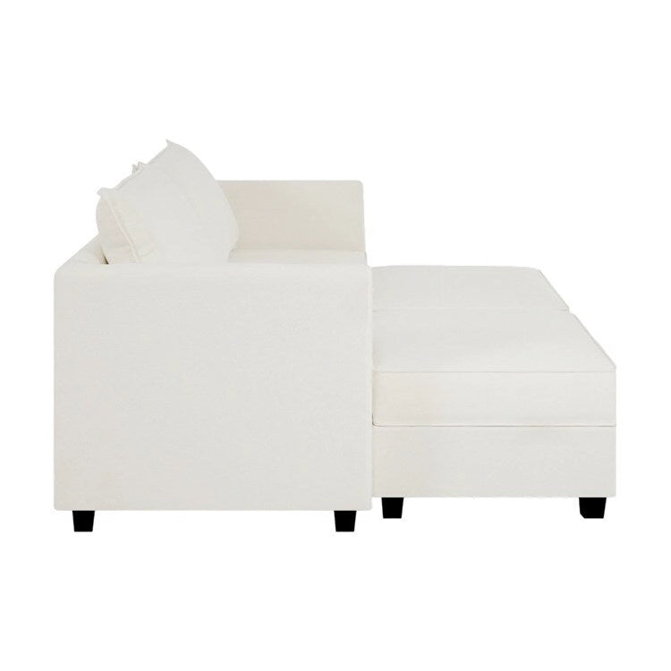 Modern DIY Collection - Convertible Modular Sectional Sofa - Linen Sofa Couch for Living Room Apartment Office