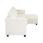 Modern DIY Collection - Convertible Modular Sectional Sofa - Linen Sofa Couch for Living Room Apartment Office