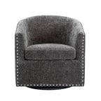 Porthos Home Wesa Swivel Fabric Upholstered Barrel Accent Chair
