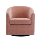 Porthos Home Wesa Swivel Fabric Upholstered Barrel Accent Chair