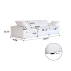Modern Velvet Sectional Sofa Down Filled Overstuffed Upholstered Couches for Living Room
