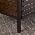 Brown Acacia Wood & Iron 5-Piece Bar Set, Seats 4