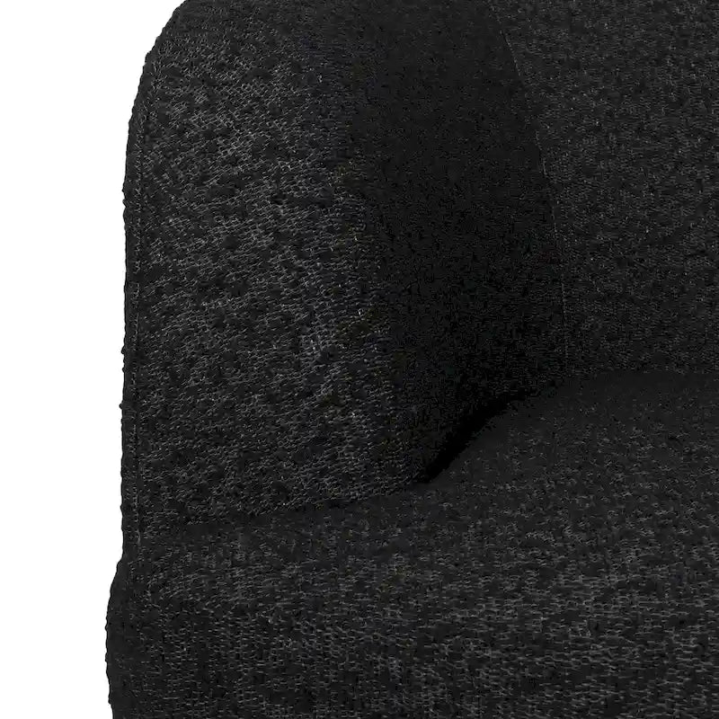 Mokena Textured Boucle Upholstered Swivel Club Chair by Christopher Knight Home
