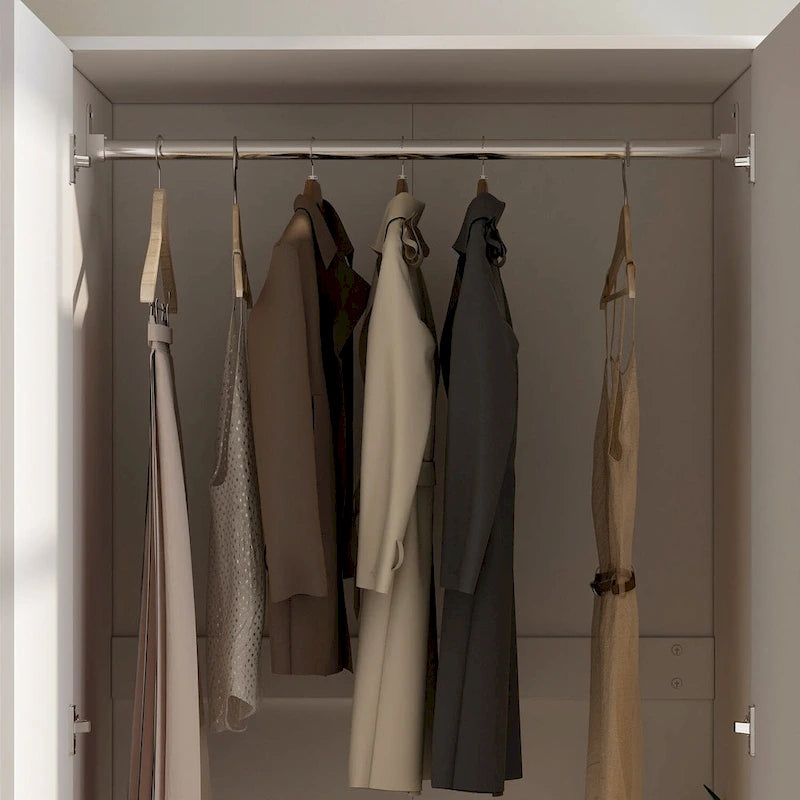 Kerrogee 31.5W x 66.9H Armoire 2 Door 1 Drawer With Rod