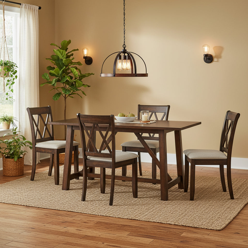 Simple Living Homestead Trestle Dining Table