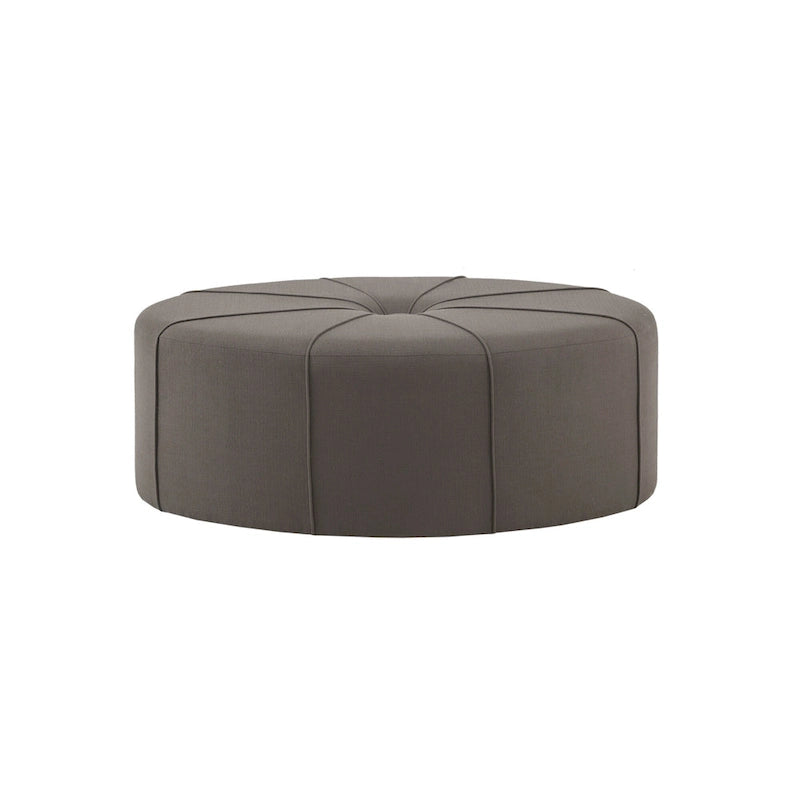 Madison Park Aberdeen Upholstered Tufted Oval Oversized Ottoman