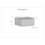 WYNDENHALL Terri Square Pouf