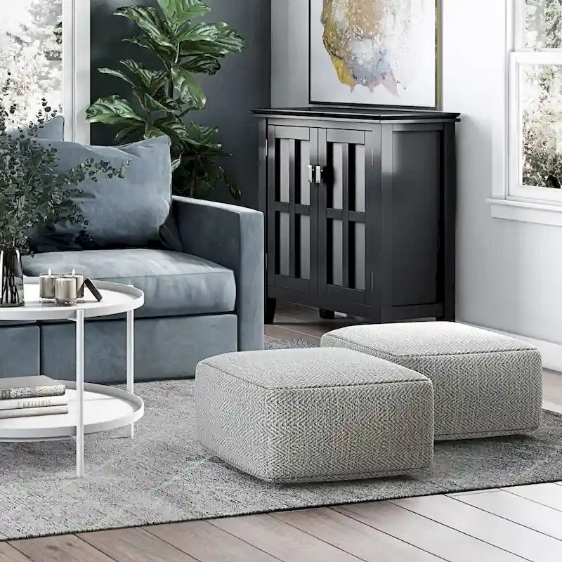 WYNDENHALL Terri Square Pouf