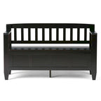 WYNDENHALL Riverside SOLID WOOD 48 inch Wide Contemporary Entryway Storage Bench - 20 inch wide
