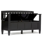 WYNDENHALL Riverside SOLID WOOD 48 inch Wide Contemporary Entryway Storage Bench - 20 inch wide