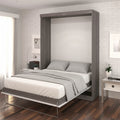Bestar Nebula Full Murphy Bed with Storage, Wall Bed for Guest Room