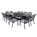 Set da pranzo in alluminio color canna di fucile da 13 pezzi Manasquan di Havenside Home