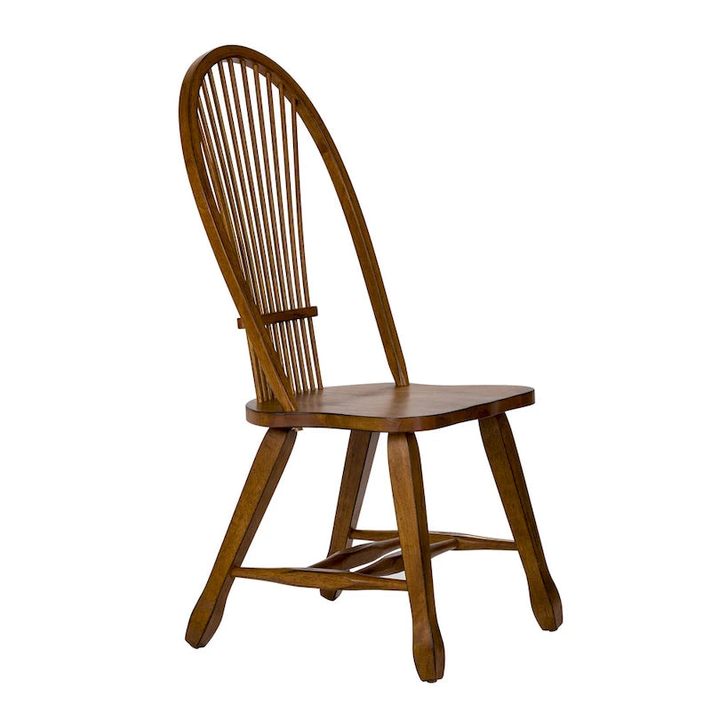 Treasures Rustic Oak 5-piece Sheaf Back Retractable Dinette Set