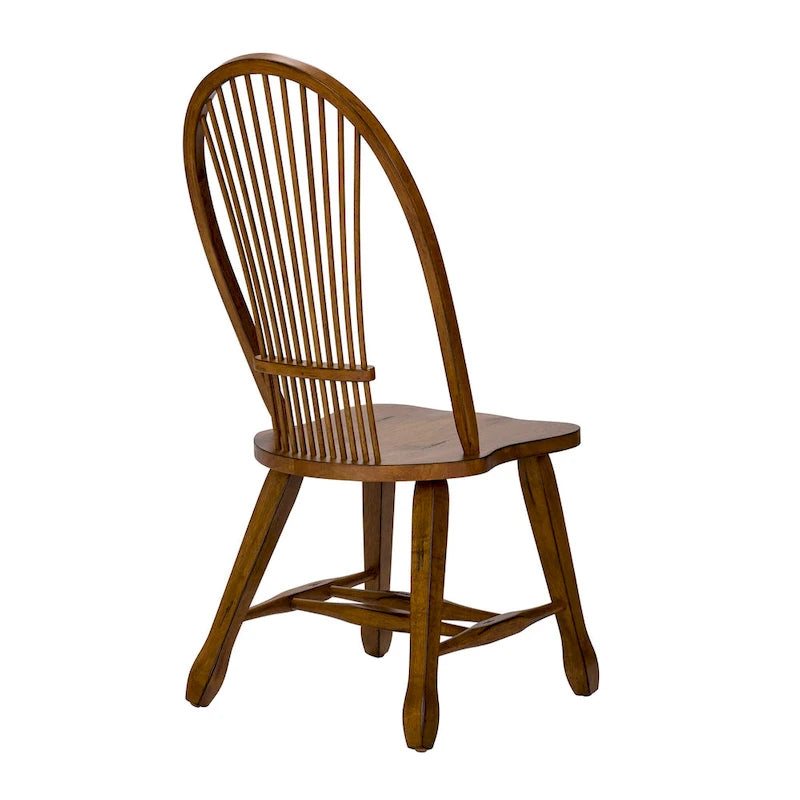 Treasures Rustic Oak 5-piece Sheaf Back Retractable Dinette Set