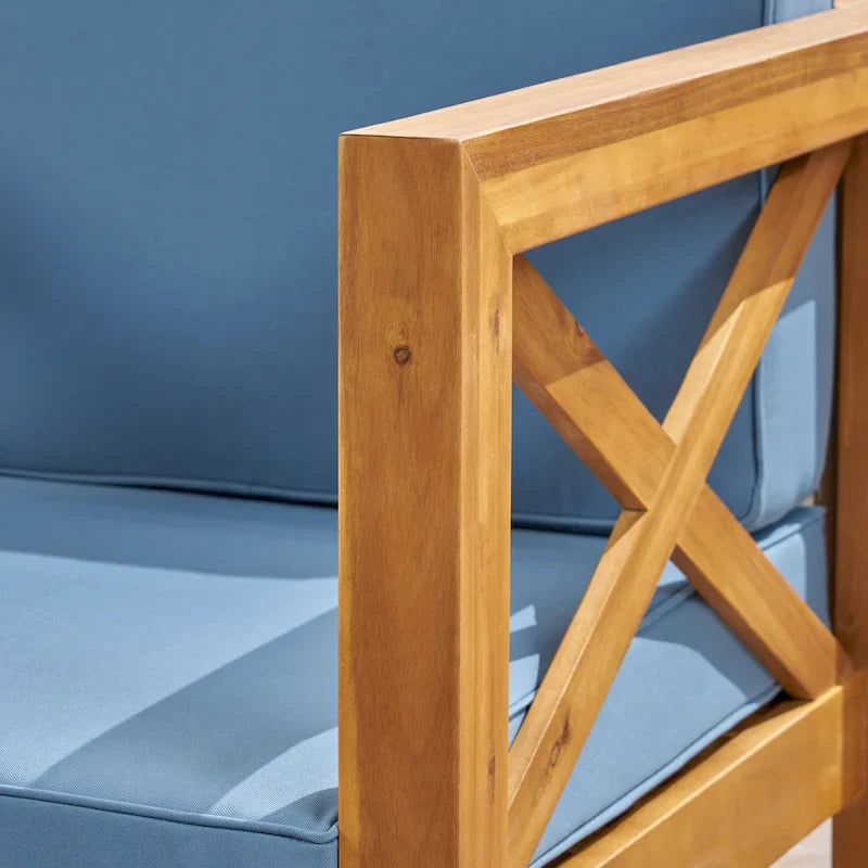 6-teiliges Outdoor-Sitzgruppen-Set aus Akazienholz Brava von Christopher Knight Home