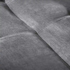 Steel Gray Convertible Mini Futon Sofa – Seats 2, Folds to Bed