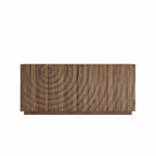 59 moderner Spiralen-Sideboardschrank, flacher kunstvoller Aufbewahrungsschrank für den Eingangsbereich mit Türen in 3D-Wellenoptik