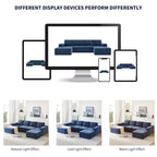 Modular U Shaped Sectional Sofa,Luxury Chenille Floor Couch Set