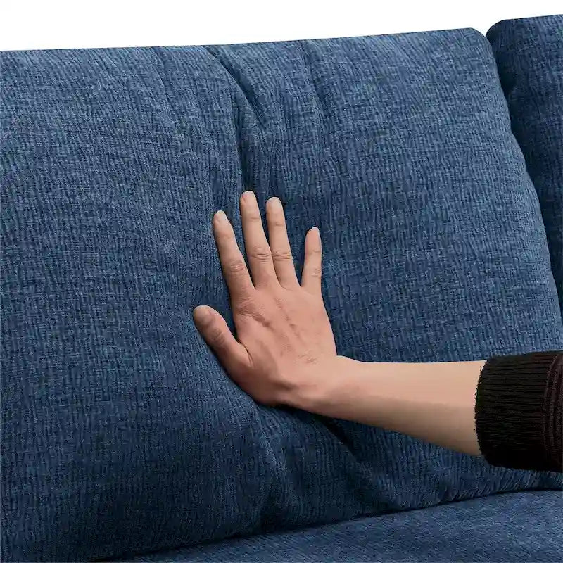 Modular U Shaped Sectional Sofa,Luxury Chenille Floor Couch Set
