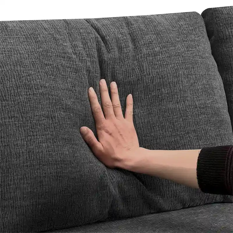 Modular U Shaped Sectional Sofa,Luxury Chenille Floor Couch Set