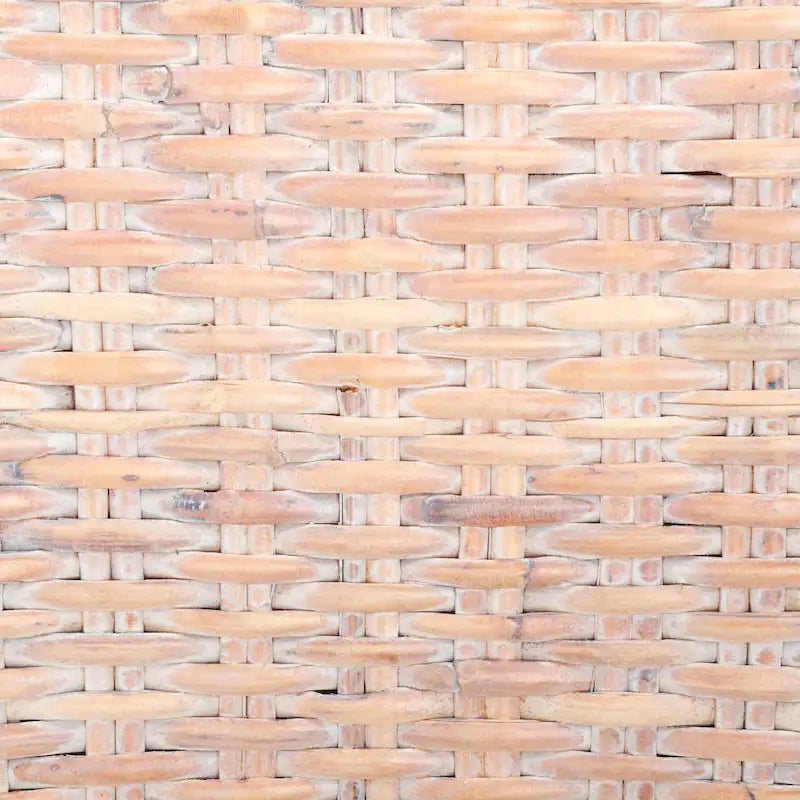 Set van 2 eetkamerstoelen van naturel rotan, 19W x 22D x 41H, boho-kuststijl
