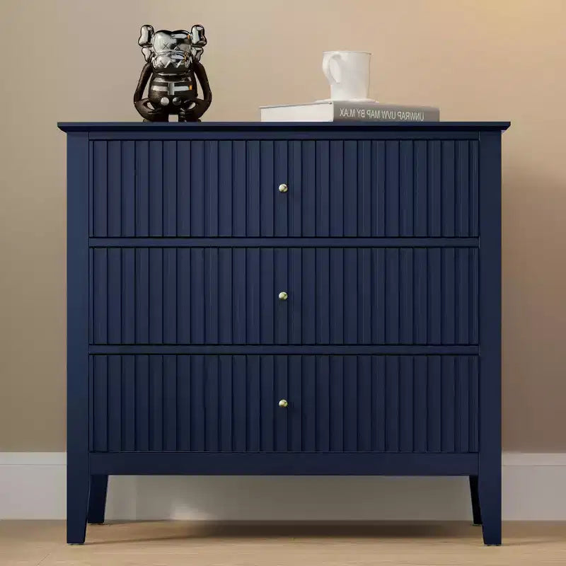 Heynemo Kommode mit 3 Schubladen, lackierter, 30 Zoll hoher Nachttisch aus Holz mit Stauraum, breite moderne Kommode mit kugelgelagerten Schienen