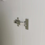 Armoire à deux portes autoportante pour chambre avec tringle à vêtements