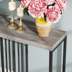 70.9 Inch Sofa Console Table with Open Storage Shelf, Industrial Narrow Extra Long Sofa Tables Entry Table Behind Couch Table