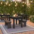 Flash Furniture rechthoekige boerderij-eettafel van massief grenenhout, 46 x 30
