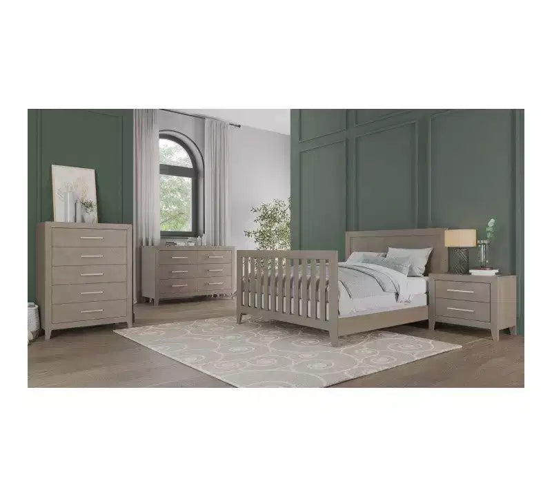 Child Craft Kieran kinderkamerset, 3-delig, met ledikant, dubbele ladekast en commode; inclusief 4-in-1 omvormbaar ledikant