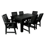Conjunto de refeição para exterior HIGHWOOD PROFESSIONAL de 7 peças, 42x72