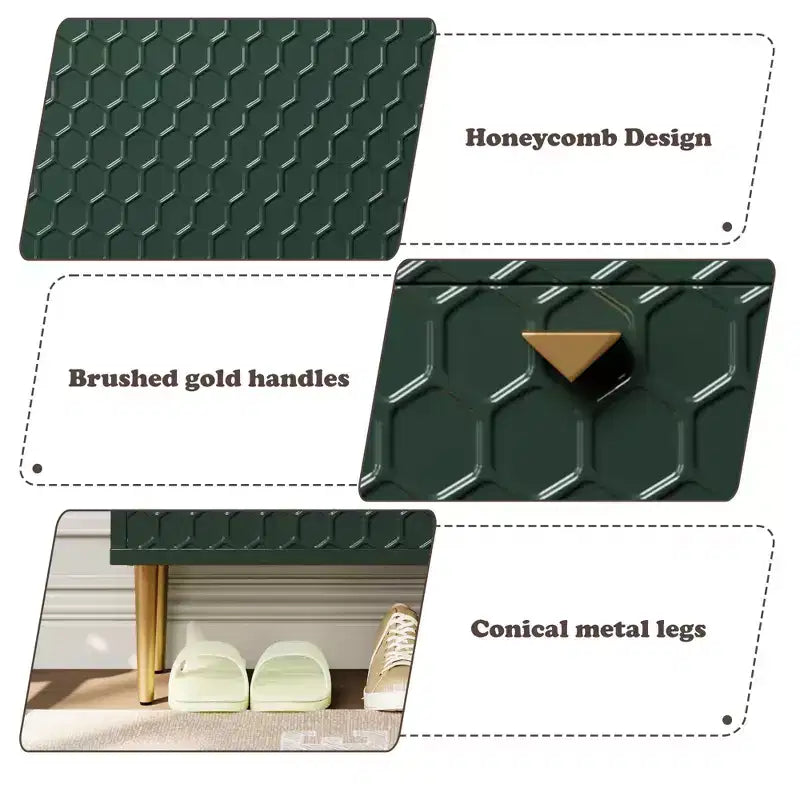CLIHOME Schuhschrank für den Eingangsbereich mit Stauraum für 24 Paar Schuhe, Klappschubladen, Schuhregal und Organizer