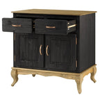Wood Buffet Sideboard Green