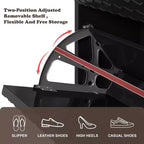 CLIHOME Schuhschrank für den Eingangsbereich mit Stauraum für 24 Paar Schuhe, Klappschubladen, Schuhregal und Organizer