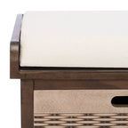 Panca contenitore SAFAVIEH Fiorello a 3 cassetti con cuscino - 47.3 W x 15 L x 19 H - 47Wx15Dx19H