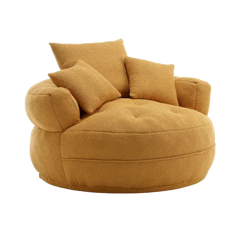 Fauteuil rond de relaxation ?C blanc/bleu/gris/jaune/orange/rouge rosé/bleu marine/vert, 1 ou 2 places