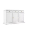 Tvilum, dressoir met 3 deuren en 3 laden, wit
