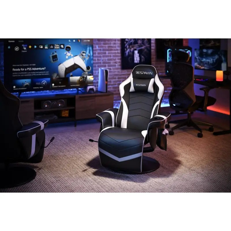 Πολυθρόνα gaming - ανακλινόμενη πολυθρόνα gaming με υποπόδιο