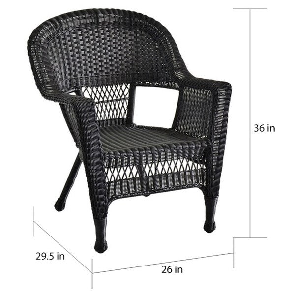 4-teiliges Gesprächsset aus Rattan für die Terrasse