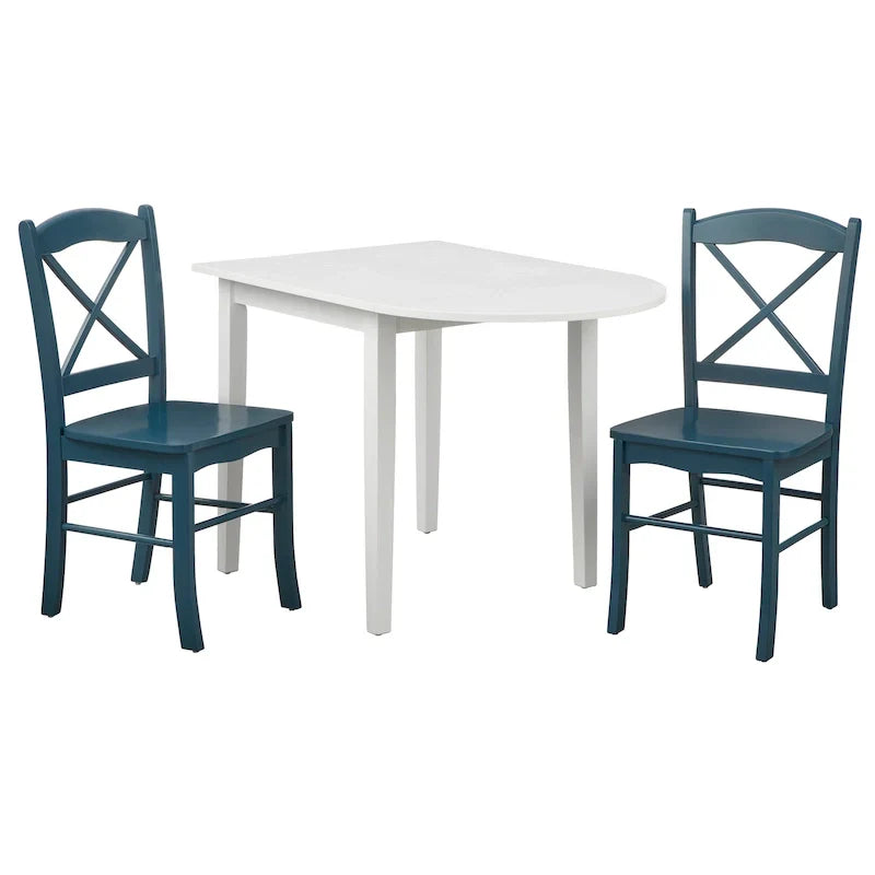Simple Living Country Cottage eethoek, 3-delig, met neerklapbare bladen