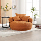 Fauteuil rond de relaxation ?C blanc/bleu/gris/jaune/orange/rouge rosé/bleu marine/vert, 1 ou 2 places