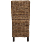 Set van 2 eetkamerstoelen van naturel rotan, 19W x 22D x 41H, boho-kuststijl