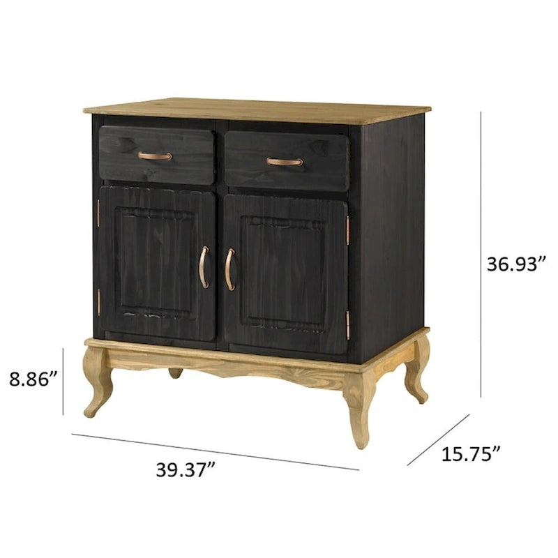 Wood Buffet Sideboard Green