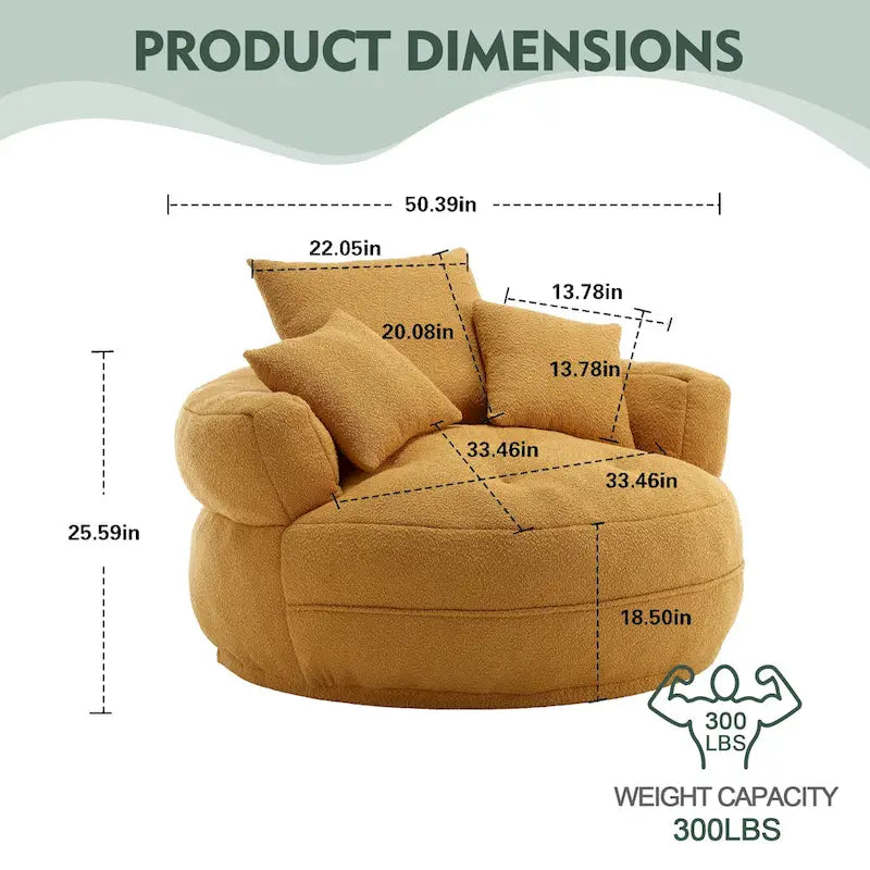 Fauteuil rond de relaxation ?C blanc/bleu/gris/jaune/orange/rouge rosé/bleu marine/vert, 1 ou 2 places