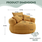 Fauteuil rond de relaxation ?C blanc/bleu/gris/jaune/orange/rouge rosé/bleu marine/vert, 1 ou 2 places