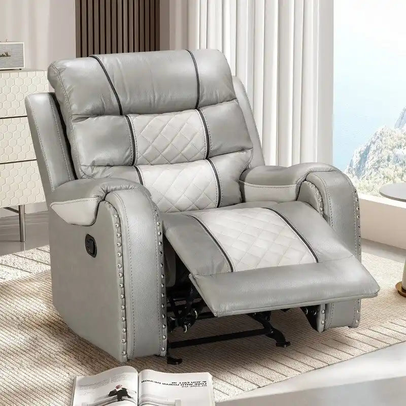Großer Relaxsessel aus Kunstleder im amerikanischen Design für das Wohnzimmer
