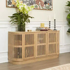 Buffet Contour Plank+Beam en bois massif avec 3 portes, meuble TV de 59 pour le salon