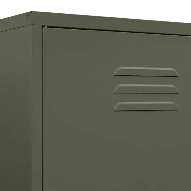 Guarda-roupa vidaXL verde azeitona 35.4x19.7x70.9 em aço